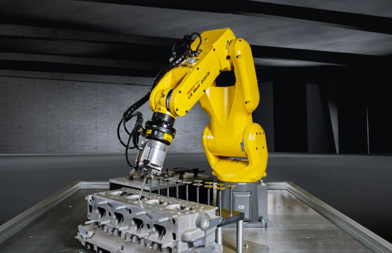 How miniaturization is making robots smarter and more autonomous The FANUC LR Mate 200iD industrial robot arm, shown here, includes miniaturized components for agility.