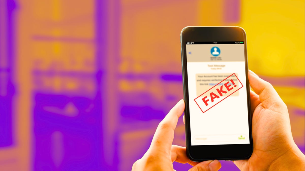 Fake text scam