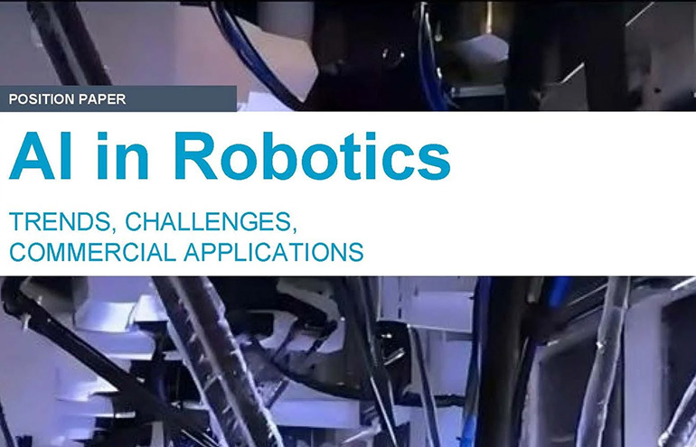 IFR releases place paper on AI in robotics Cover of a new IFR report on AI in Robotics.