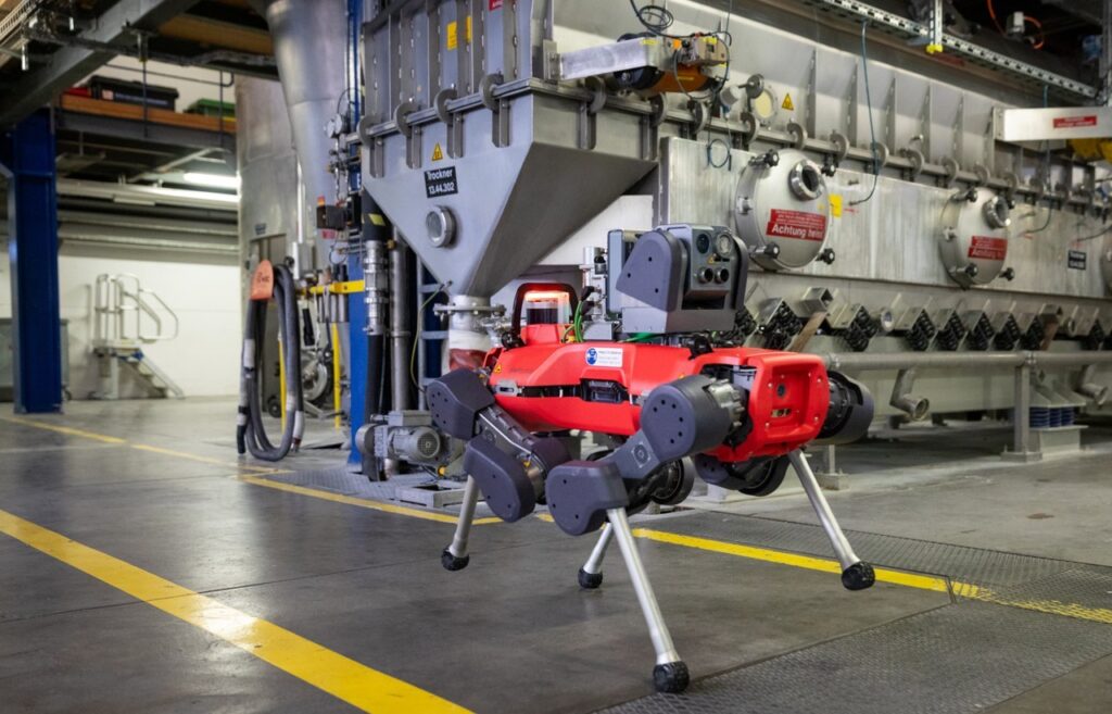 Cyber and data security are key concerns for physical AI such as this ANYmal inspection robot.