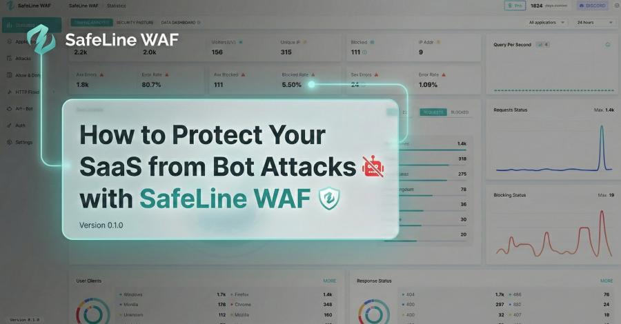 Easy methods to Defend Your SaaS from Bot Assaults with SafeLine WAF How to Protect Your SaaS from Bot Attacks with SafeLine WAF