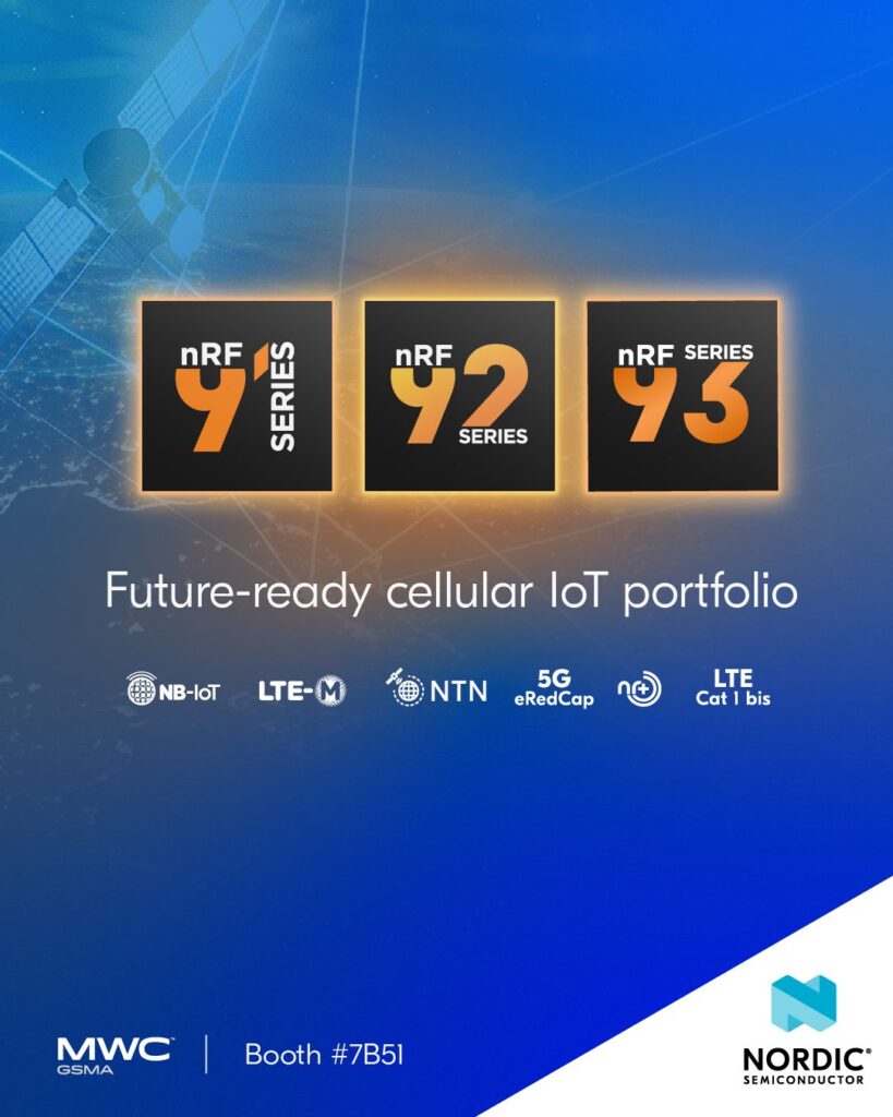 Nordic Semiconductor Unveils Its Most Complete Low-Power Cellular IoT Portfolio at MWC 2026