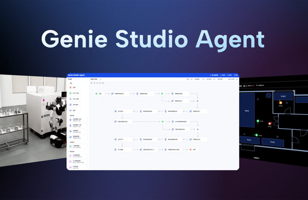 AGIBOT launches Genie Studio Agent zero-code utility platform for robots Genie Studio Agent interface.