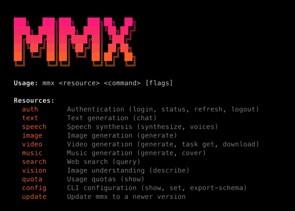 MiniMax Releases MMX-CLI: A Command-Line Interface That Provides AI Brokers Native Entry to Picture, Video, Speech, Music, Imaginative and prescient, and Search MiniMax Releases MMX-CLI: A Command-Line Interface That Gives AI Agents Native Access to Image, Video, Speech, Music, Vision, and Search