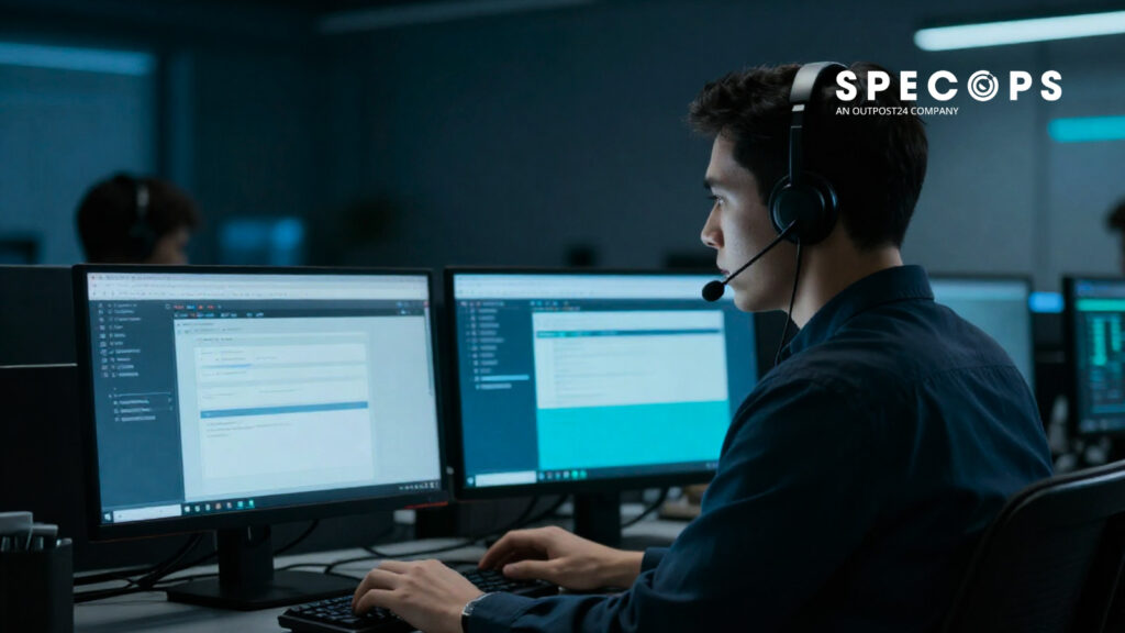 Specops - person on computer