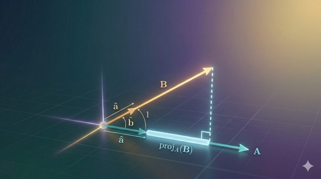 The Geometry Behind the Dot Product: Unit Vectors, Projections, and Instinct The Geometry Behind the Dot Product: Unit Vectors, Projections, and Intuition