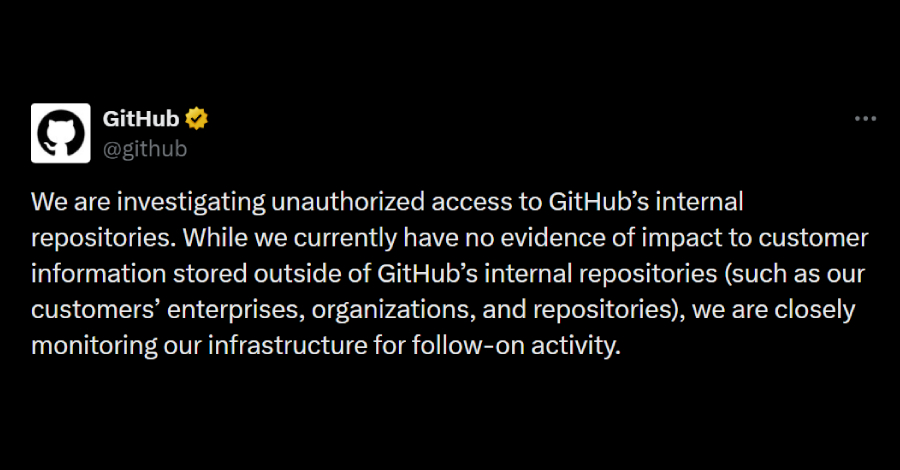 Hacker Compromises Employee Device to Steal Over 3,800 GitHub Internal Repos GitHub Breached — Employee Device Hack Led to Exfiltration of 3,800+ Internal Repos