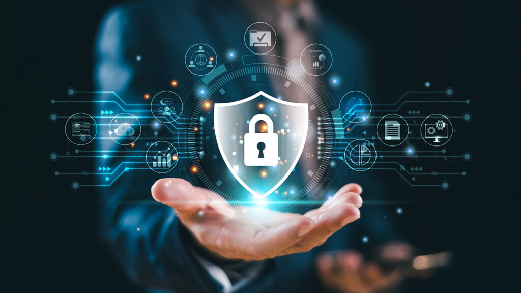 How SIEM Empowers MSPs to Cut Through Noise and Neutralize Threats Faster Hand holding cybersecurity symbols