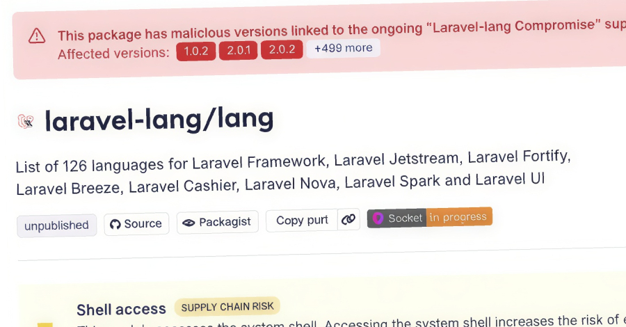 Laravel-Lang PHP Packages Compromised to Deliver Cross-Platform Credential Stealer Laravel-Lang PHP Packages Compromised to Deliver Cross-Platform Credential Stealer