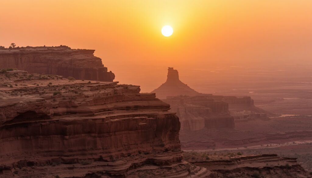 Ditch the Vibe Checks: A Smarter Way to Evaluate LLMs Photograph of layered sandstone cliffs under a hazy sunset, burnt sienna and muted ochre palette, still atmosphere