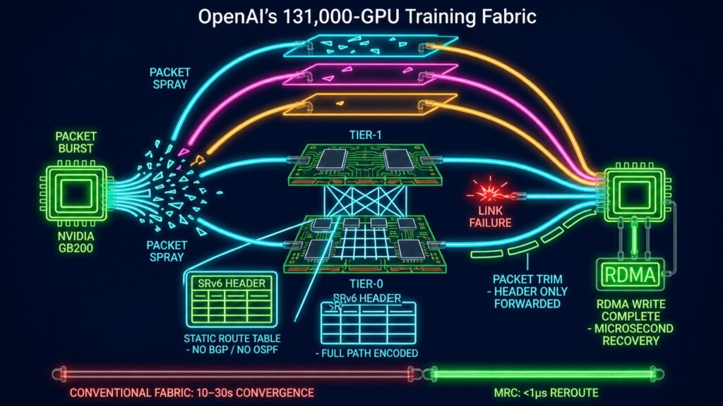 The Surprising Networking Choices Powering OpenAI’s 131,000-GPU Training Fabric The Counterintuitive Networking Decisions Behind OpenAI’s 131,000-GPU Training Fabric