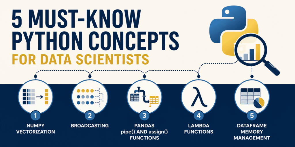 5 Must-Know Python Concepts for Data Scientists