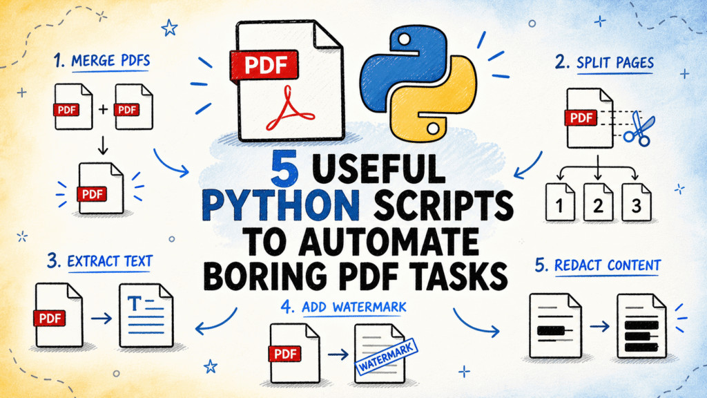 5 Python Scripts That Make Tedious PDF Work Disappear 5 Useful Python Scripts to Automate Boring PDF Tasks