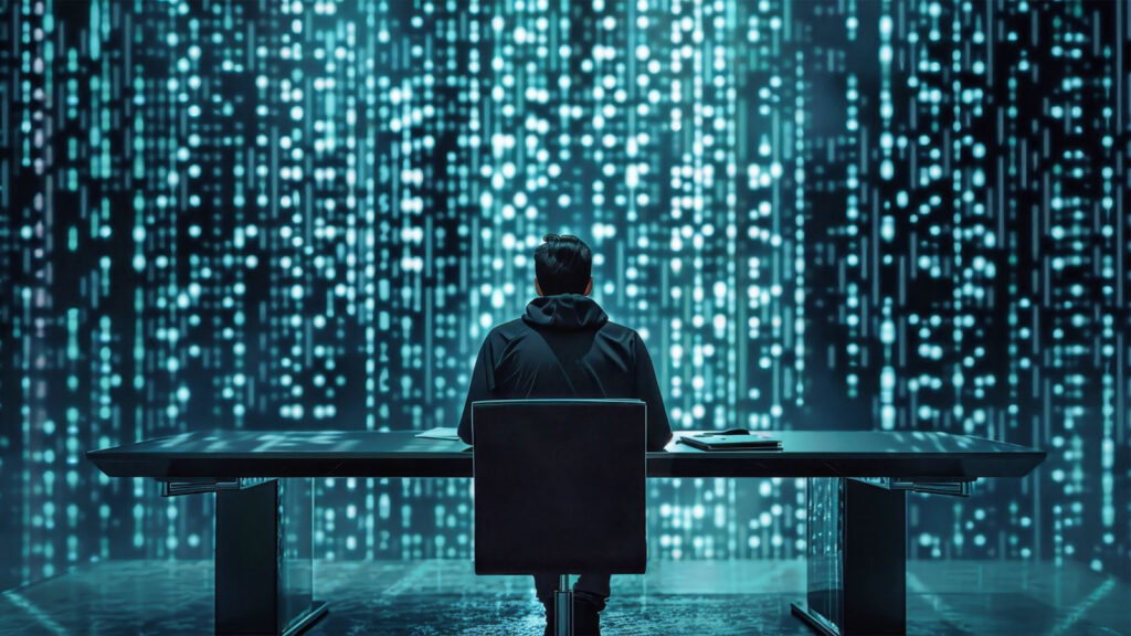 Hacker hacking