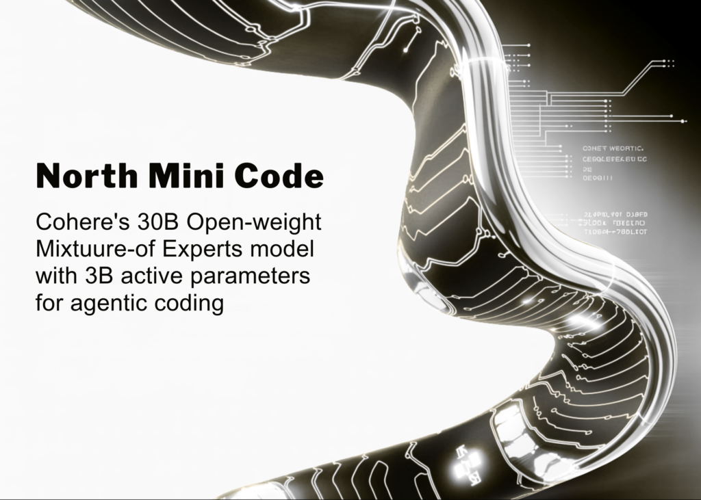 Meet North Mini Code: Cohere’s Compact 3B Active Modes Power a Stellar Agentic Coding Model Meet 'North Mini Code': Cohere's 30B Open-Weight Mixture-of-Experts Model With 3B Active Parameters for Agentic Coding