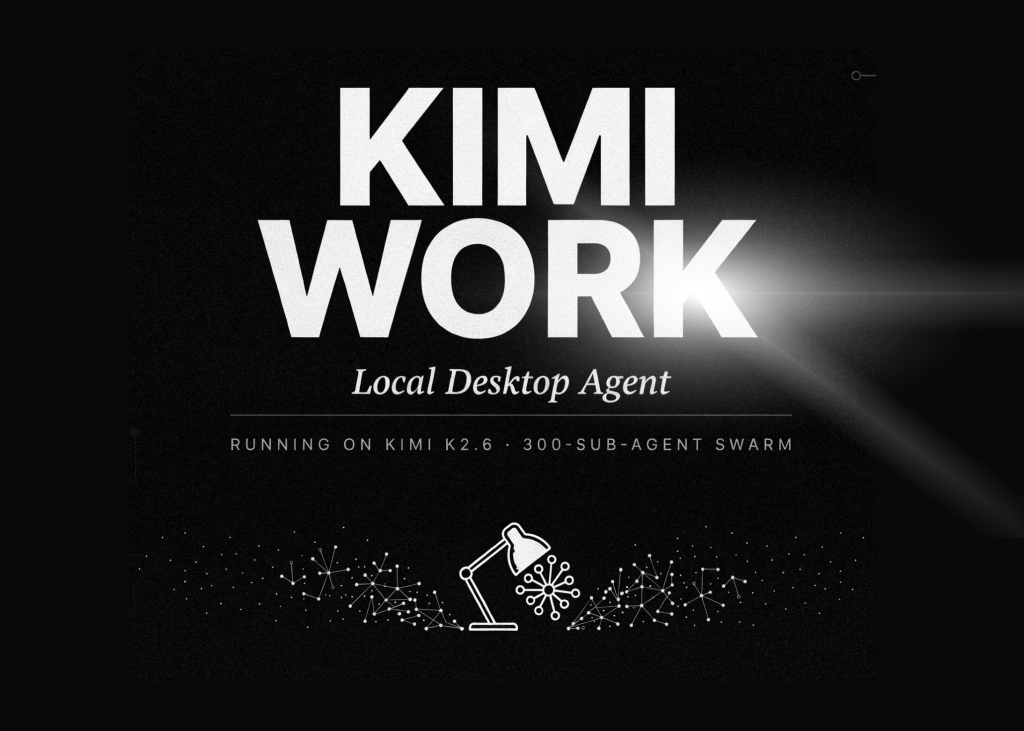 Moonshot AI Launches Kimi Work, a Local Desktop Agent Reportedly Running on Kimi K2.6 With a 300-Sub-Agent Agent Swarm Moonshot AI Launches Kimi Work, a Local Desktop Agent Reportedly Running on Kimi K2.6 With a 300-Sub-Agent Agent Swarm