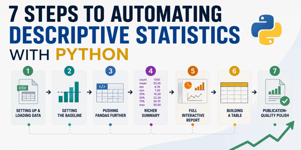 7 Python Secrets to Automating Descriptive Statistics Like Magic 7 Steps to Automating Descriptive Statistics with Python