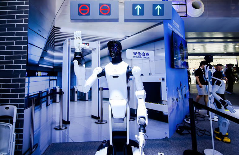 AGIBOT’s WAIC Reveal: Four Embodied AI Powerhouses for Real-World Mission Control The AGIBOT G2 embodied AI provided subway guidance at WAIC 2026.