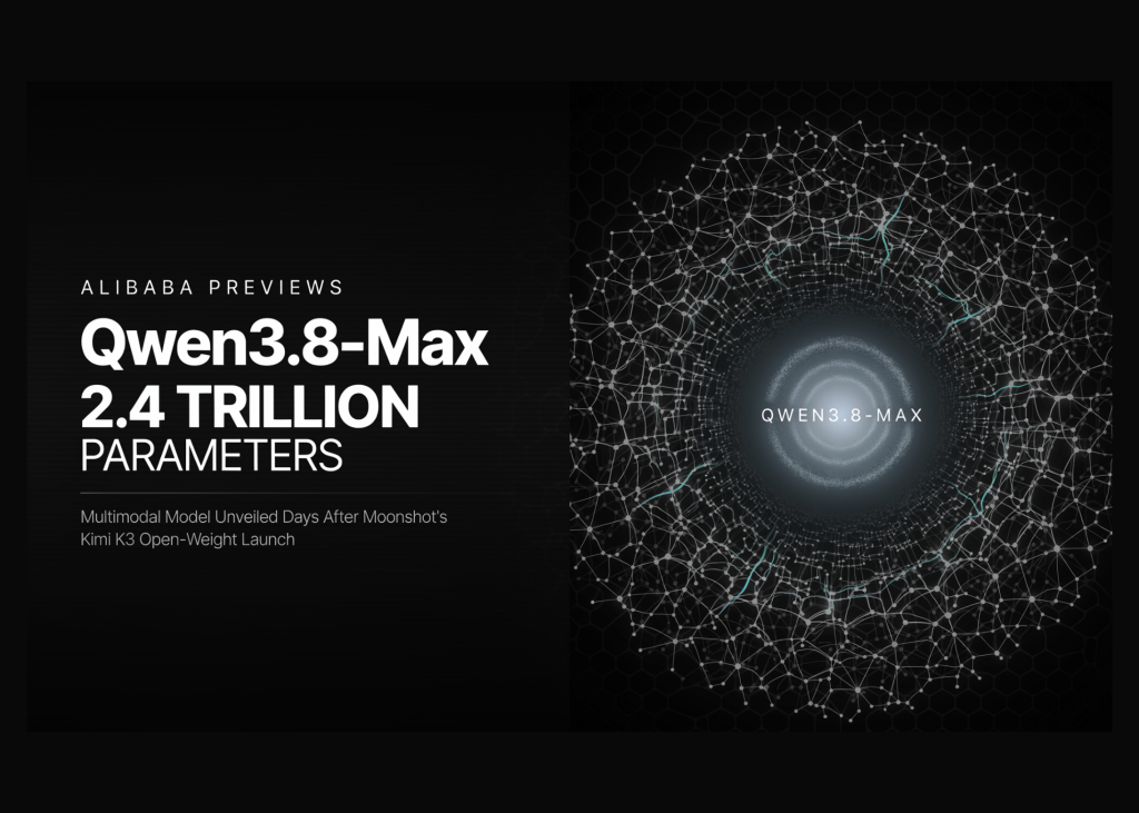 Alibaba’s Qwen3.8-Max: The 2.4 Trillion-Parameter Multimodal Power Play Following Kimi K3’s Open-Weight Debut Alibaba Previews Qwen3.8-Max, a 2.4 Trillion-Parameter Multimodal Model, Days After Moonshot's Kimi K3 Open-Weight Launch