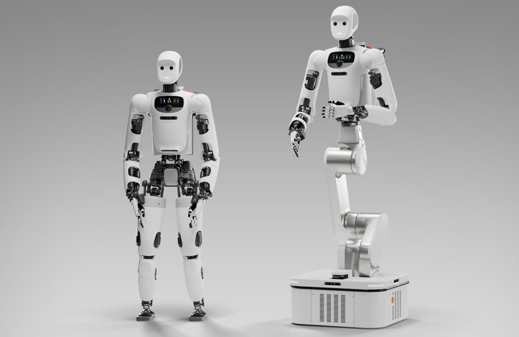 Apptronik offers a bipedal and wheeled option for its Apollo 2 robot.