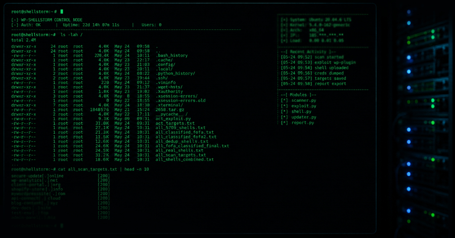 Hacked Hacker Server Unmasks Massive WP-SHELLSTORM Attack Hijacking Thousands of WordPress Sites Exposed Hacker Server Reveals WP-SHELLSTORM Backdooring Thousands of WordPress Sites