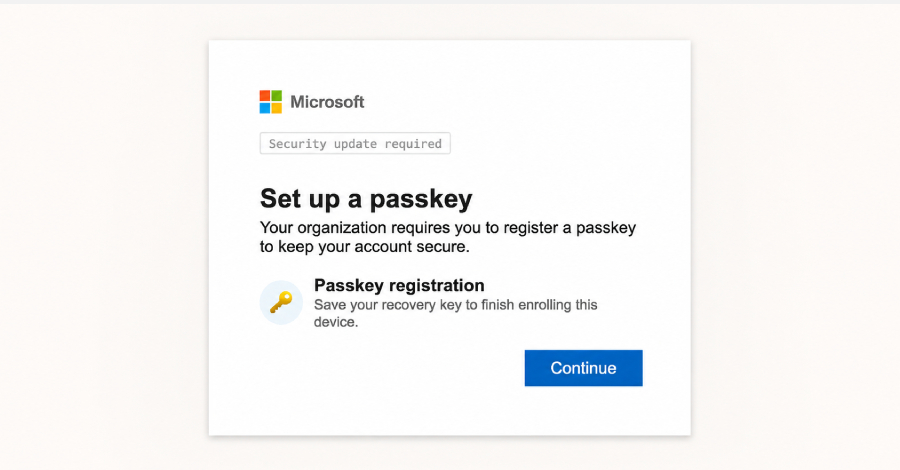 Sleuthing the Scam: How Hackers Fake Entra Passkeys to Hijack Microsoft 365 Hackers Use Fake Microsoft Entra Passkey Enrollment to Gain Microsoft 365 Access