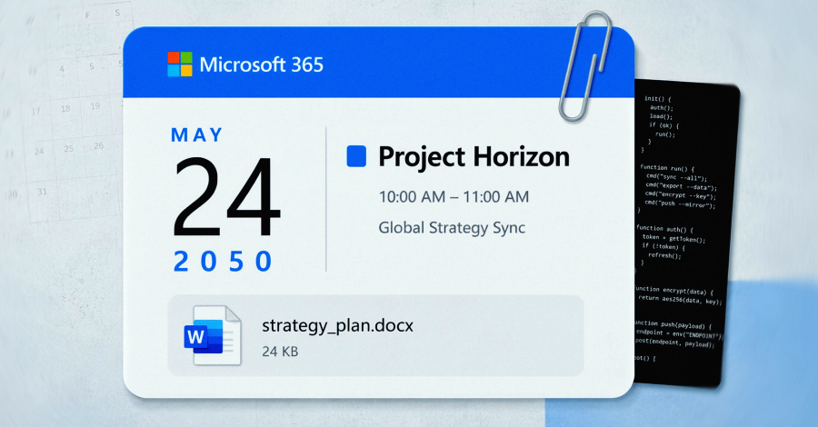 HollowGraph: Weaponizing Microsoft 365 Events for 2050 Data Heists HollowGraph Malware Hides C2 and Stolen Files in Microsoft 365 Events Dated 2050