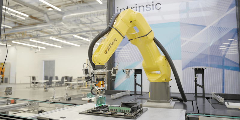 Intrinsic’s Physical AI: Watch Modular Robots Assemble The Future Live At Automate 2026 Intrinsic unveils AI-powered modular robot workcell for Physical AI at Automate 2026