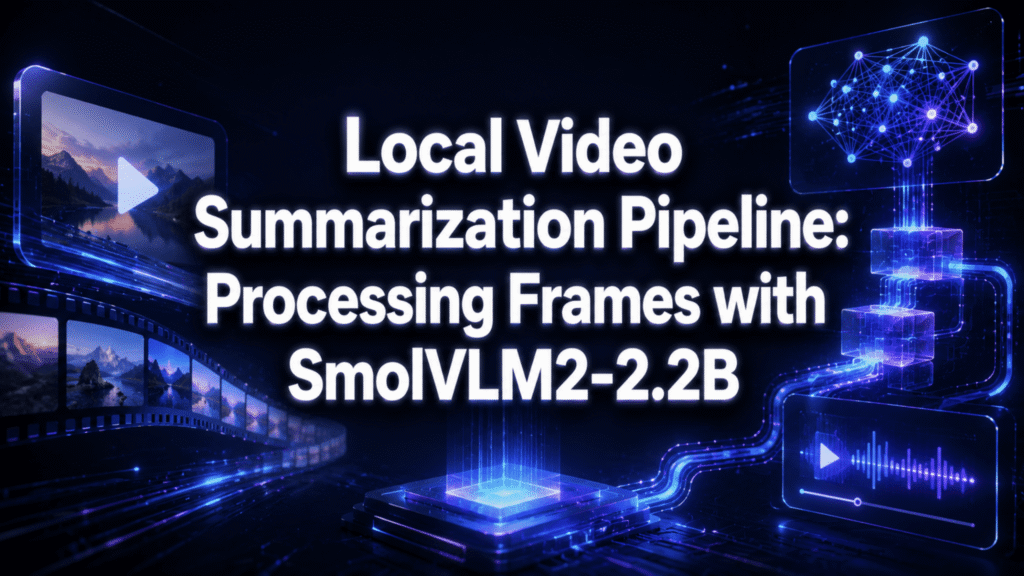 SmolVLM2-2.2B Powers a Lightning-Fast Local Video Digest Generator Local Video Summarization Pipeline: Processing Frames with SmolVLM2-2.2B