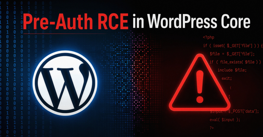 Critical WordPress Zero-Day: Unauthenticated Code Execution Exposed in WP2Shell Flaw New wp2shell WordPress Core Flaw Lets Unauthenticated Attackers Run Code