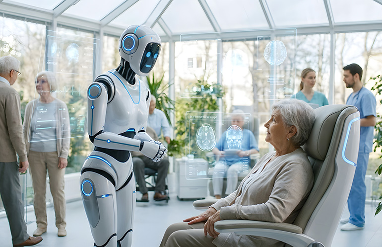 Orchestrating Trust: Palm Garden AI’s Relational Coherence Layer for Human-Robot Harmony A humanoid robot in elder care. Coherence Guard is designed to be a relational layer in service robot behavior, says Palm Garden AI.