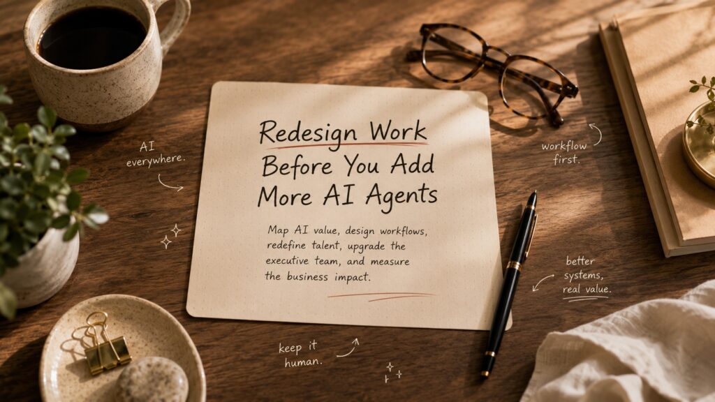 Reimagine Your Workflow: Architecting Teams Before AI Agents Multiply Redesign Work Before You Add More AI Agents