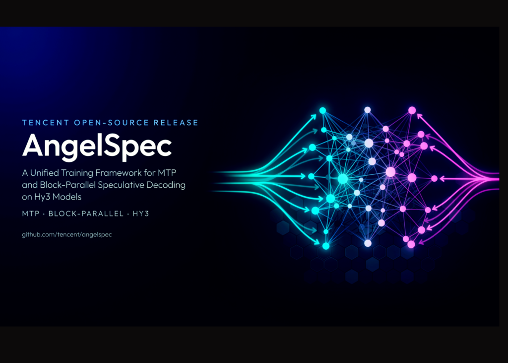 Tencent Unleashes AngelSpec: The Powerhouse Framework Revolutionizing MTP and Speculative Decoding for Hy3 Models Tencent Open-Sources AngelSpec: A Unified Training Framework for MTP and Block-Parallel Speculative Decoding on Hy3 Models
