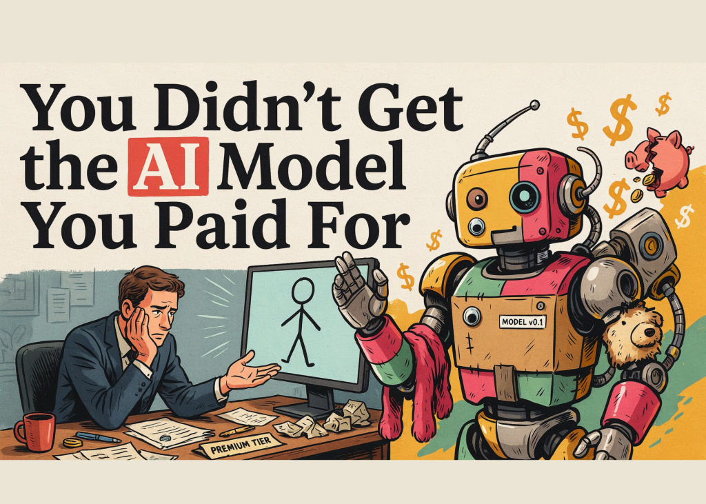 The Secret Shortchanged AI You Quietly Paid For You Didn't Get the AI Model You Paid For