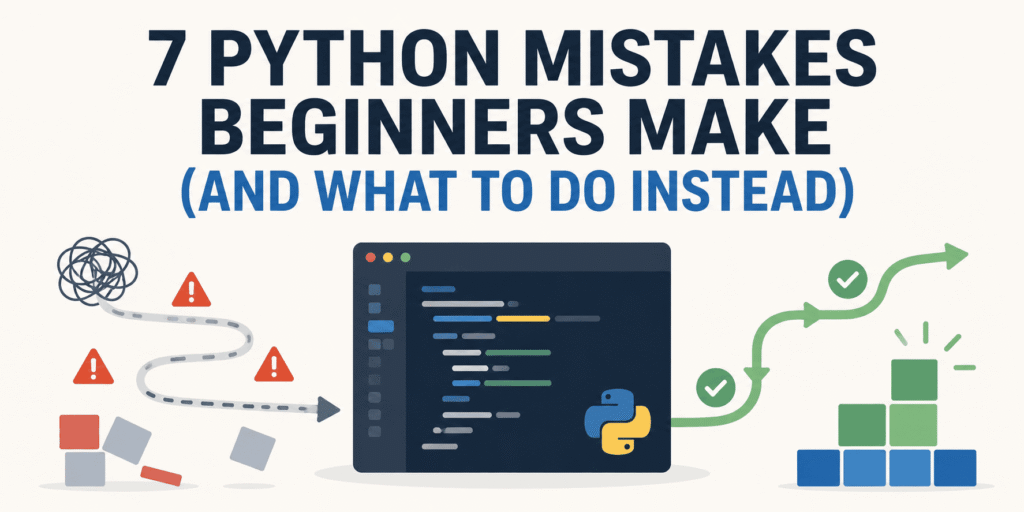 7 Python Pitfalls Beginners Fall Into (And the Smarter Path Forward) 7 Python Mistakes Beginners Make (And What to Do Instead)