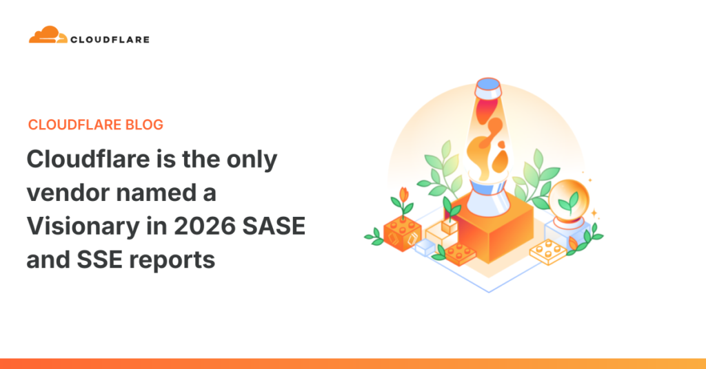 Cloudflare Alone Shines as a Visionary in 2026 SASE & SSE Magic Quadrant Cloudflare is the only vendor named a Visionary in 2026 SASE and SSE reports