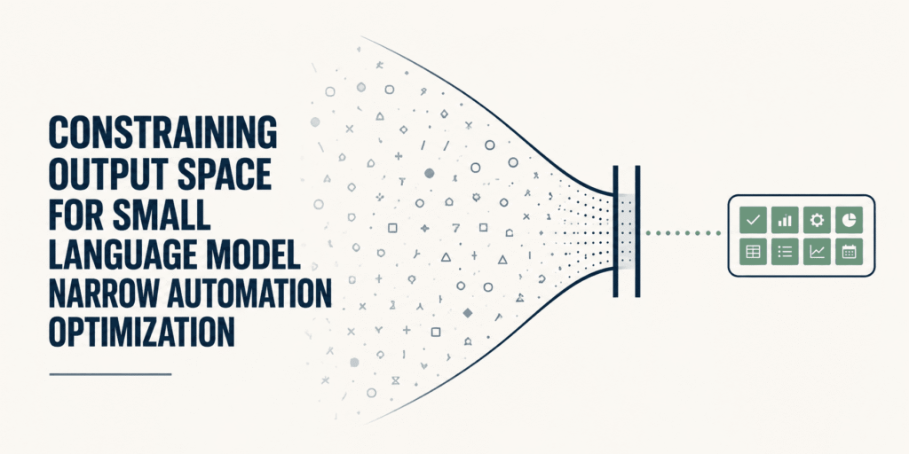 Constraining Output Space for SLM Narrow Automation Optimization 3 Ways to Optimize Small Language Models for Narrow Automation