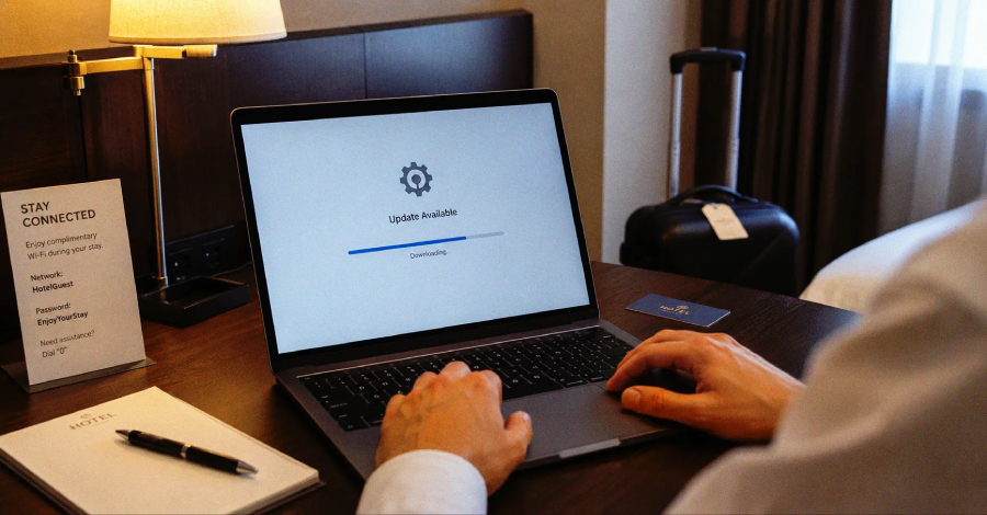 Hotel Wi-Fi Trap: Digital Hostages in the Age of Fake Updates Hijacked Hotel Wi-Fi Pushes Fake Updates to Deliver Surveillance Malware