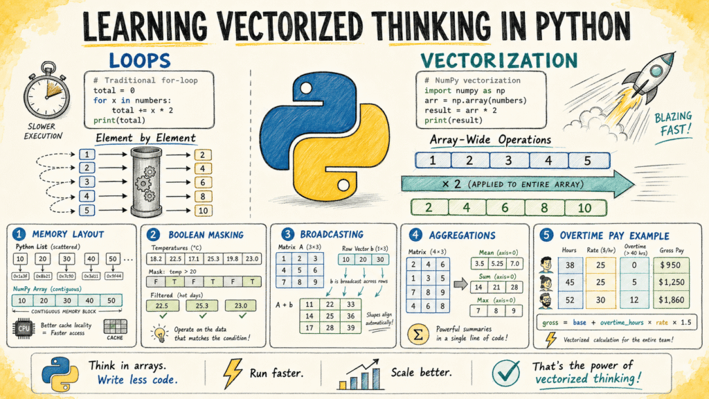 Ditch the Loops: Master Vectorized Thinking in Python Through Hands-On Examples Example KDnuggets Formatting Post