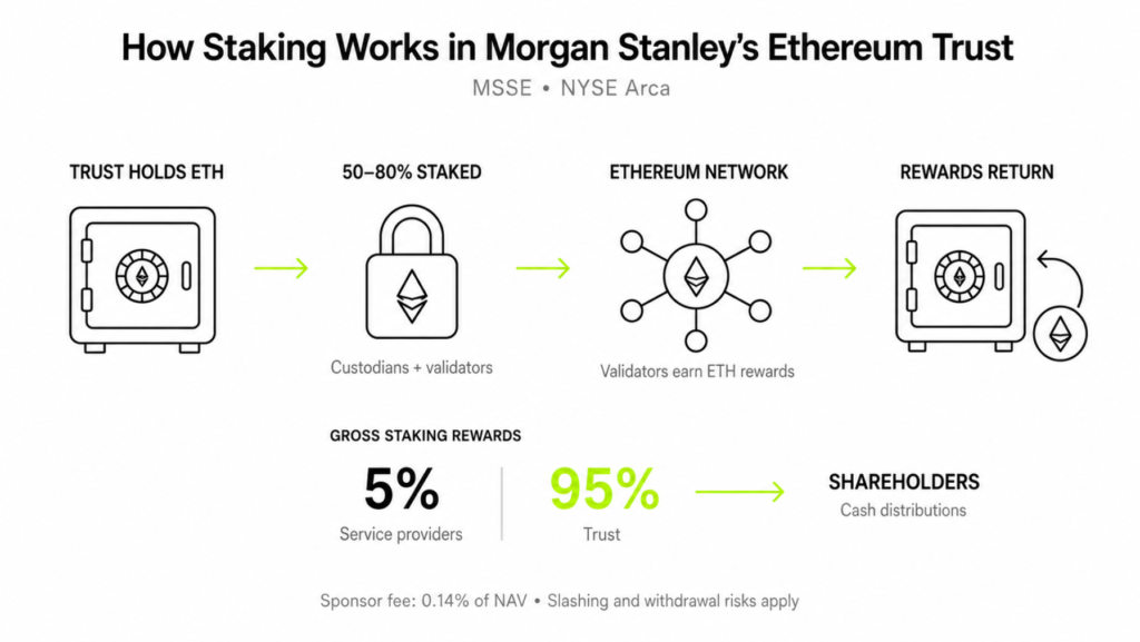 Morgan Stanley Put Ethereum Yield in an ETP. Who Carries the Risk?