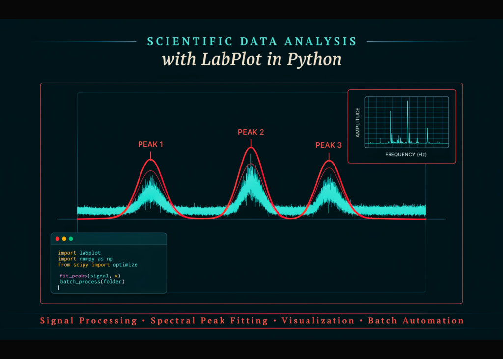 Scientific Data Analysis with LabPlot in Python: Signal Processing, Spectral Peak Fitting, Visualization, and Batch Automation Scientific Data Analysis with LabPlot in Python: Signal Processing, Spectral Peak Fitting, Visualization, and Batch Automation