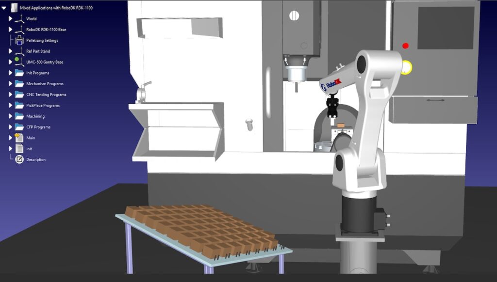 Virtual Rehearsal: Test Drive Automation with Digital Twins Before You Invest Digital twin and offline programming software such RoboDK (shown here), allow you to test robots from more than 1,400 robot brands, so you can find the best fit for your application.