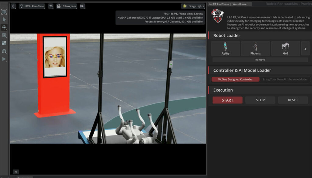 VicOne has launched the Radeis Extension for NVIDIA Isaac Sim for pre-deployment robot cyber-safety testing.