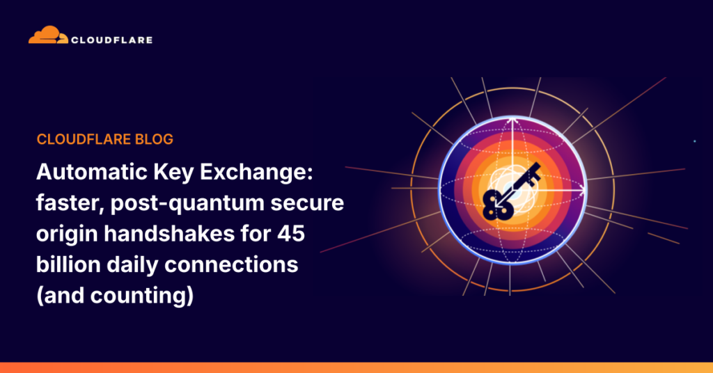 Automatic Key Exchange: faster, post-quantum secure origin handshakes for 45 billion daily connections (and counting)