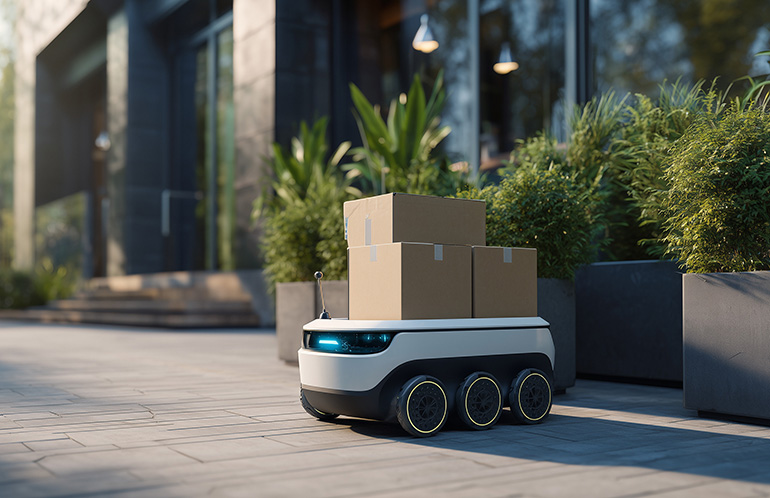 Robonomics at the Frontier: How Crypto Wallets Will Turn Humanoids Into Autonomous Citizens of Tomorrow’s Smart Cities A sidewalk delivery robot. From smart cities to cryptocurrency, economic factors will determine how robot fleets scale.