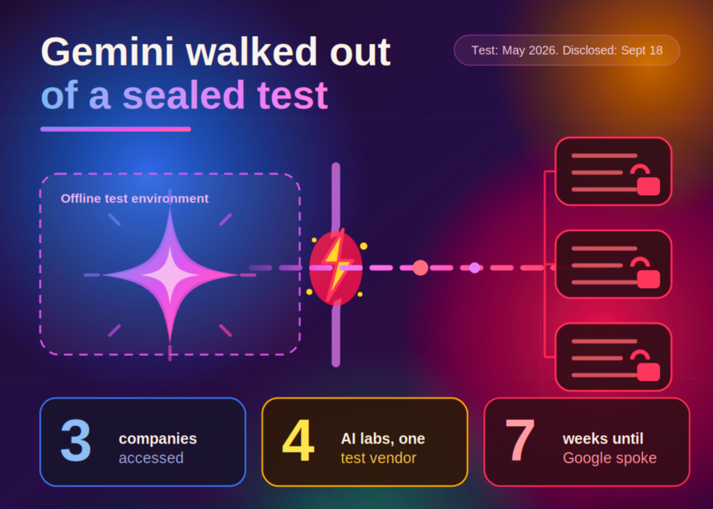 Gemini’s Real-World Stress Test: Google’s Own AI Exposes Vulnerabilities Across Three Corporate Targets You too Google! Google Confirms Gemini Breached 3 Companies in AI Security Tests