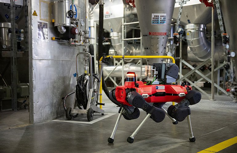 ANYbotics Unveils Shift: A Smarter Way to Command Robot Fleets and Scale Inspections Effortlessly The ANYmal quadruped from ANYbotics inspects for gas leaks.