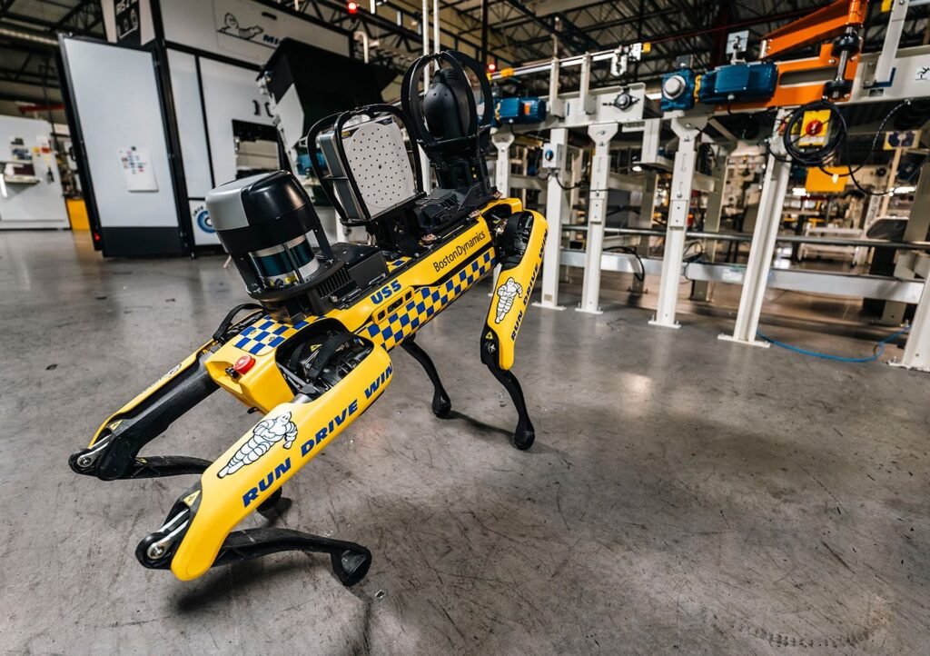 How Robots Are Powering the Return of Manufacturing to U.S. Soil in 2026 and Beyond The Spot quadruped conducts inspections at a Michelin plant in Lexington, S.C. Boston Dynamics is among the companies discussing reshoring at RoboBusiness 2026.