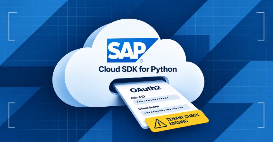SAP Cloud Python SDK Exposes Critical Zero-Day: OAuth2 Tokens at Risk from Severe Flaw SAP Discloses Critical CVSS 10 Flaw in Cloud SDK for Python Allowing OAuth2 Credential Theft