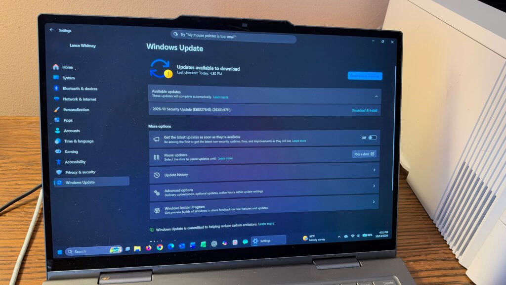 Microsoft Releases Massive Security Patch Fixing Over 1,400 Vulnerabilities Including Two Zero-Day Exploits Windows 11 October 2026 Patch Tuesday update